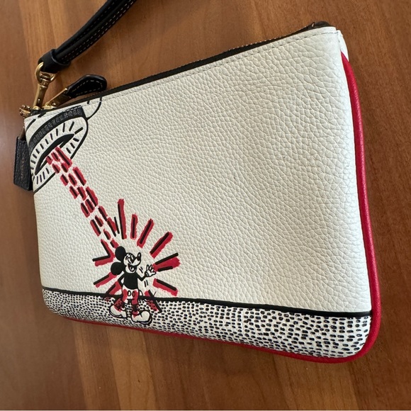 Disney Mickey Mouse X Keith Haring Small Wristlet - Picture 3 of 12